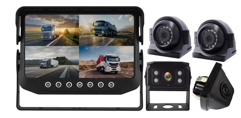 🚚🔒 Upgrade Your Safety Game with Our 7" Quad-Camera System!