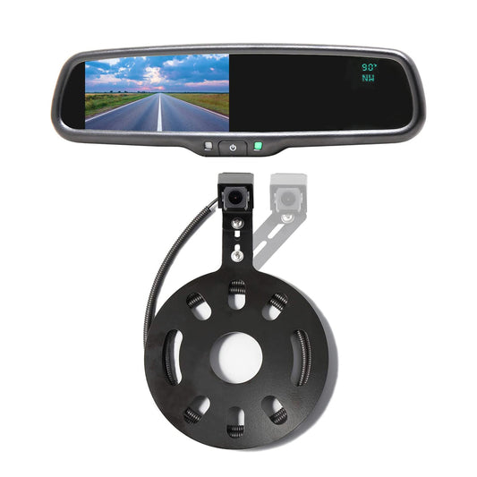 Reverse Spare Tire Mount Camera with 4.3" Rear View Mirror