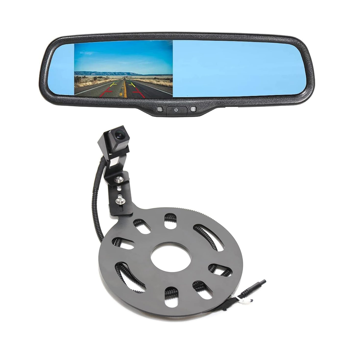 Spare Tire Mount Backup Camera with 4.3" LCD Monitor with Bracket