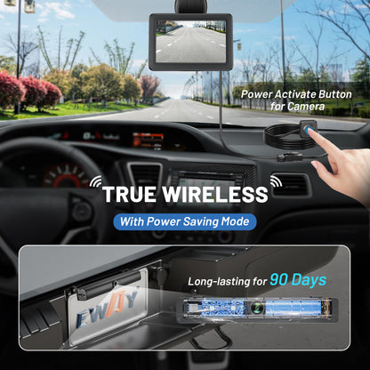 EW-B510KIT Wireless Backup Camera: 5" Monitor, 3-Min Install