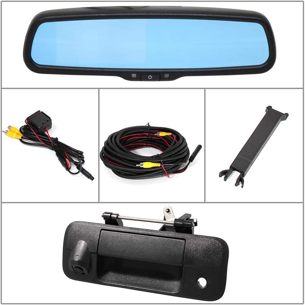 EW-MM02T105KIT 4.3" Rear View Mirror Monitor with Tailgate Handle Backup Camera Kit