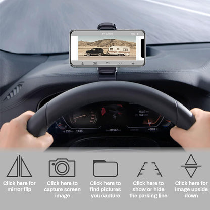 WiFi Magnetic Hitch Wireless Backup Rear/Front View Camera