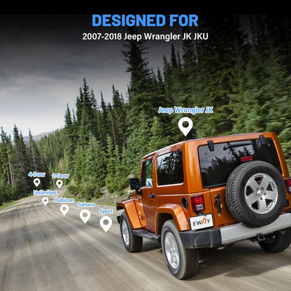 License Plate Backup Reverse Camera for Jeep Wrangler