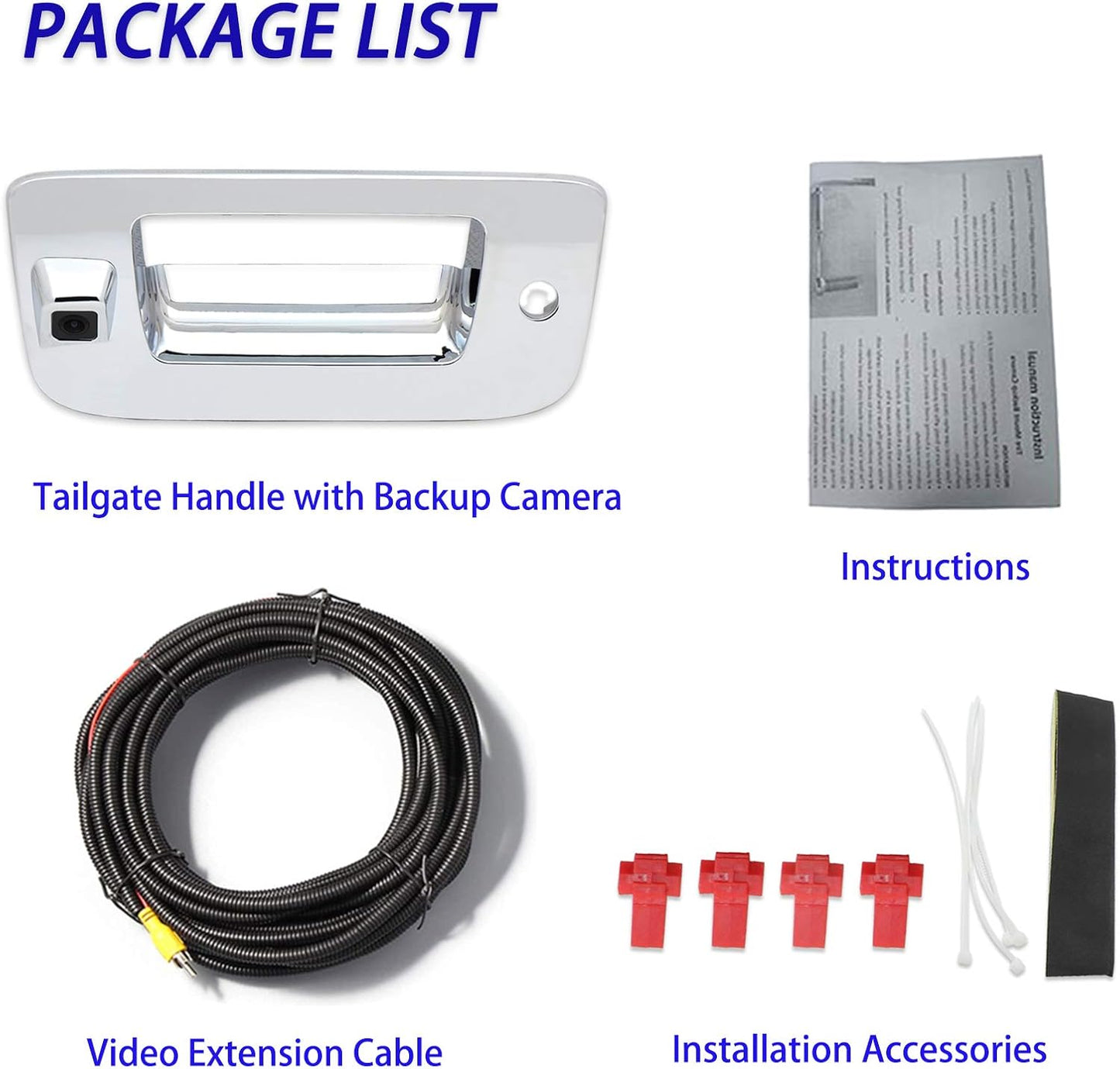 Tailgate Handle Reversing Backing Cameras