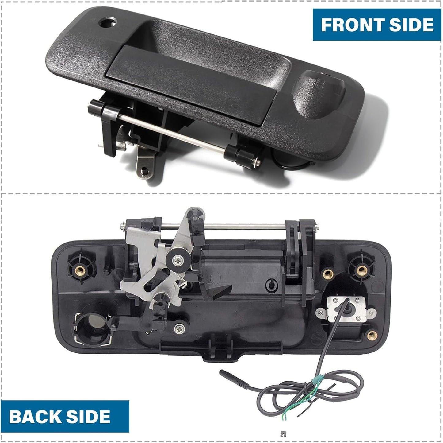 EW-T105 Tailgate Liftgate Latch Handle with Rear View Camera Replacement Kit