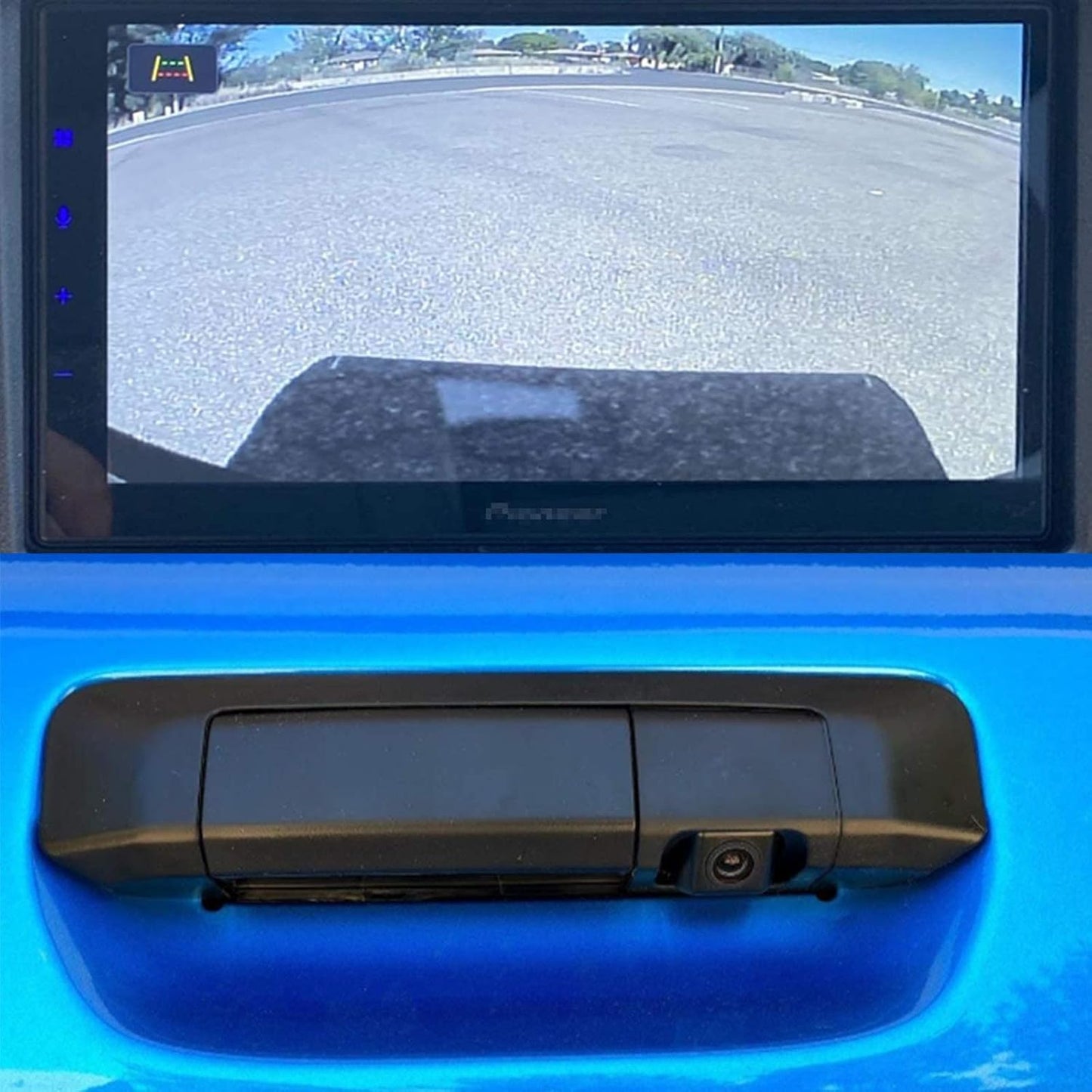 Tailgate Handle Backup Rear View Camera with 4.3" LCD Monitor