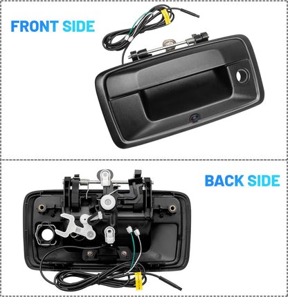 Rear View RCA Camera Tailgate Latch w/Key Hole