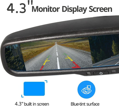 4.3" Rear View Mirror Camera Monitor Fits for Ford