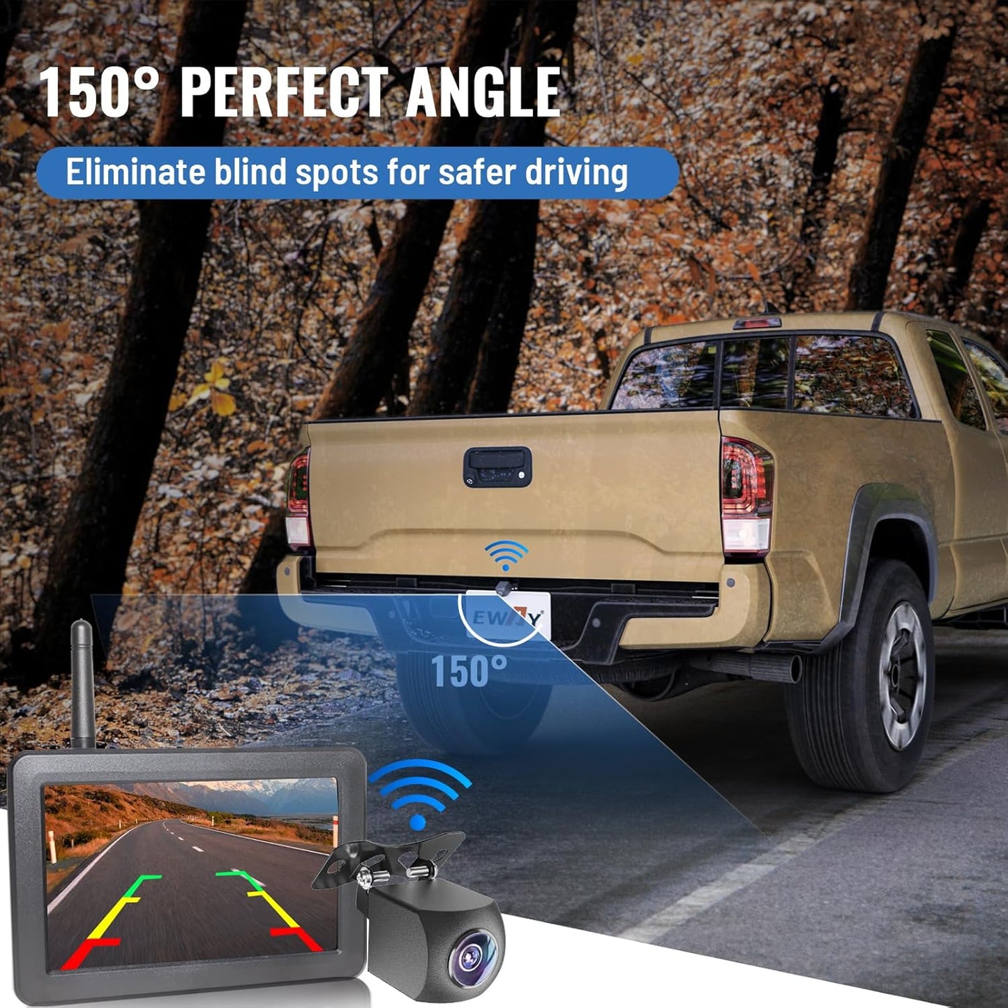 Wireless Backup Camera with 5" Monitor Kit