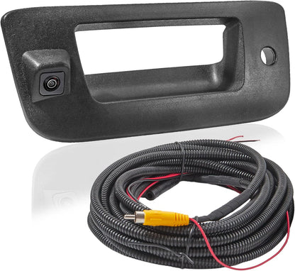 Reverse Back Up Camera Rear Tailgate Latch Handle with Key Hole