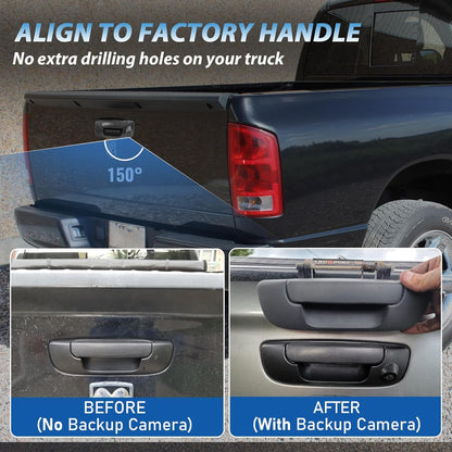 Tailgate Latch Door Handle Aftermarket Rear View Camera