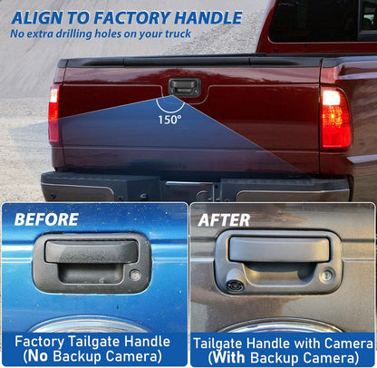 Tailgate Handle Rear Backup Camera for Ford 2004-2016