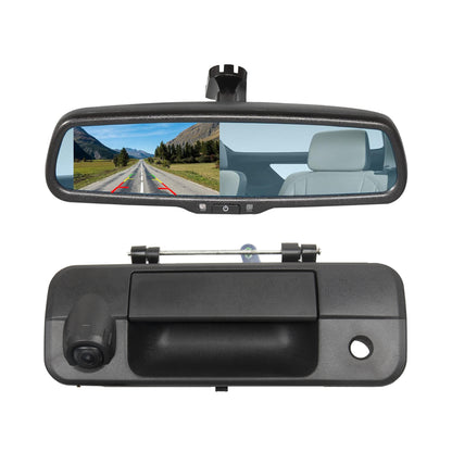 EW-MM02T105KIT 4.3" Rear View Mirror Monitor with Tailgate Handle Backup Camera Kit