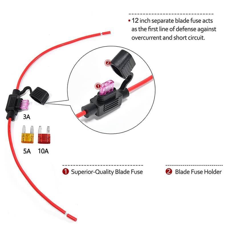 12V Power Outlet Adapter Cable Socket - Ewaysafety