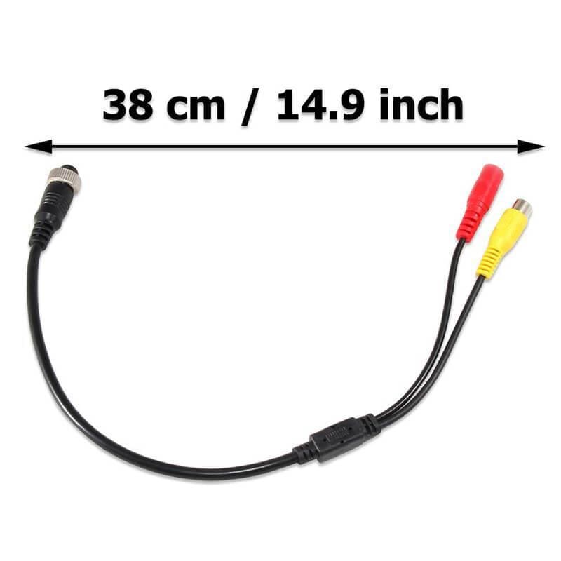 4 Pin to RCA Adapter AV DC Female Connector Wire - Ewaysafety