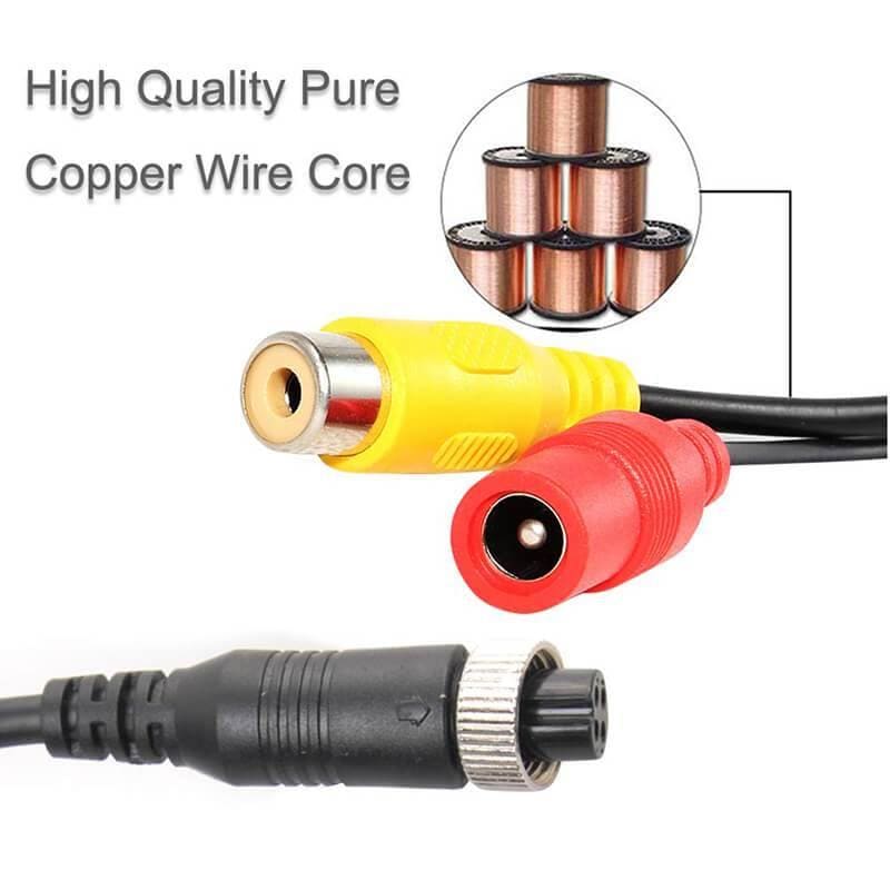 4 Pin to RCA Adapter AV DC Female Connector Wire - Ewaysafety