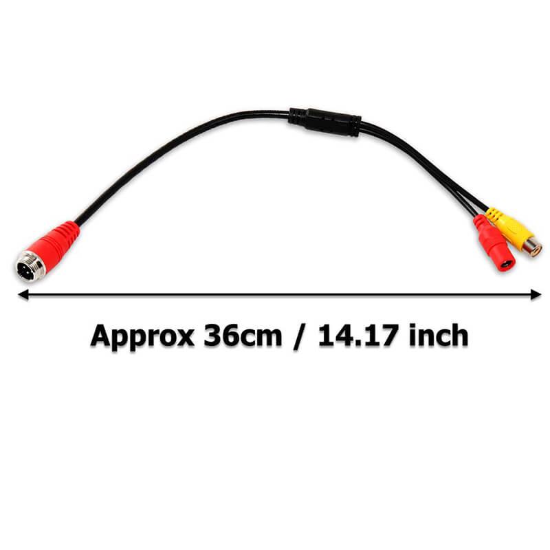 4 Pin to RCA Female Adapter Backup Camera Cable - Ewaysafety