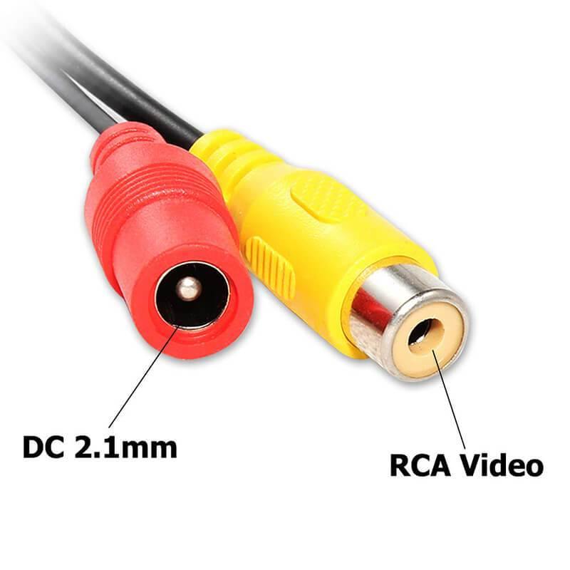 4 Pin to RCA Female Adapter Backup Camera Cable - Ewaysafety